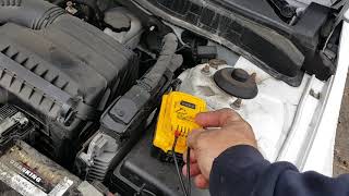 Dead car battery jumped by Dewalt 20v lithium ion [upl. by Malloy563]