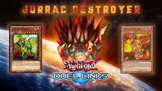 YuGiOh Duel Links Jurrac Destroyer New Jurrac F2P Fun Deck with Jurrac Meteor [upl. by Lanoil]