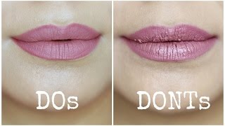 Liquid Lipstick Mistakes to Avoid  Dos and Donts [upl. by Lohner]