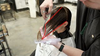 LAYERED HAIRCUT FASTEST WAY TO LAYER LONG HAIR  NIKITOCHKIN [upl. by Yltneb]