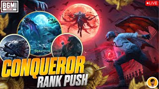 RANK PUSH TO CONQUEROR  BGMI LIVE  ROAD TO 1K pubgpc gamingpc bgmilive pubgindia [upl. by Leveridge]