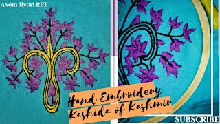 How to do kashmiri embroidery Kashida of Kashmir Manipuri EmbroideryTraditional Textiles Of India [upl. by Halak]