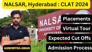 🔴All about  NALSAR Hyderabad  Campus Tour 2023 😱 Top National Law University  CLAT 2024 [upl. by Symons784]