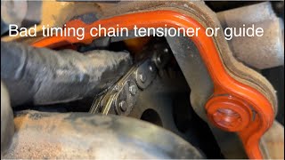 Bad timing chain tensioner or guide how to diagnose engine noises Ford Mustang [upl. by Eaj]