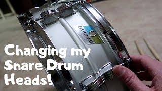 Changing Snare Drum Heads [upl. by Primrosa]