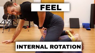 Hip Internal Rotation for Beginners Activate The Correct Hip Rotation Muscles [upl. by Zaremski]