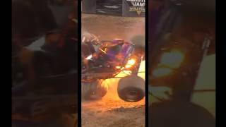 Wildside insane crash in Glendale monsterjam monstertruck crash [upl. by Lupe]