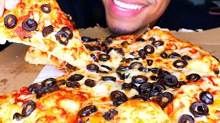 ASMR DOMINOS CHEESIEST PIZZA MUKBANG JERRY NO TALKING BIG BITES [upl. by Gnagflow]