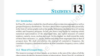 NCERT Mathematics Class 10 Statistics chapter 13 Median Explain Most important [upl. by Stinky628]