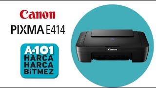 Canon Pixma E414 Tarayıcı  Fotokopi  Yazıcı A101den ALDIM [upl. by Yllitnahc]