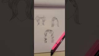 Hairstyles drawing ✨️ newcreative shorts❤️ [upl. by Akissej]