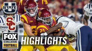 Utah State Aggies vs No 13 USC Trojans Highlights  FOX College Football [upl. by Cunningham]