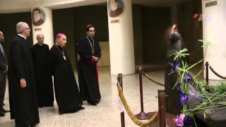 Prelate of Opus Dei visits the tomb of Bishop Romero  El Prelado visita la tumba de Mons Romero [upl. by Arad]