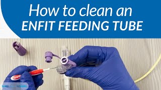 How to clean an ENFit feeding tube  AboutKidsHealth at The Hospital for Sick Children [upl. by Frymire]