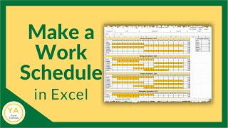 How to Make a Work Schedule for Employees in Excel  Tutorial [upl. by Eibrad495]