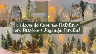 CINCO IDEIAS DE COMO MONTAR SEU PRESÉPIO DE NATAL COM MUITAS DICAS  NATAL2023 [upl. by Nosde420]