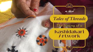 Learn Kashidakari Embroidery for Beginners  Easy Hand Embroidery Designs  Kashida Embroidery [upl. by Tuneberg72]