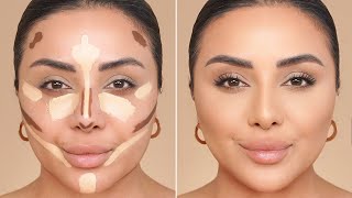 How To Contour Your Face For Beginners 2024  Nina Ubhi [upl. by Noyrb]