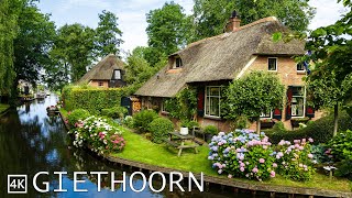 Giethoorn Netherlands 🇳🇱 The Most Beautiful Village in The Netherlands 4K 60p [upl. by Amorete]