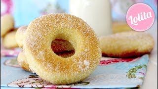 Receta de donas caseras al horno  Como hacer donas caseras horneadas de azúcar [upl. by Auos]