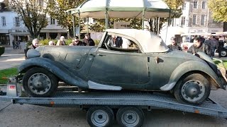 Traction Cabriolet Citroën emmurée pendant près de 40 ans [upl. by Sinnej]