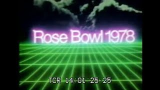 1978 Rose Bowl Game Washington vs Michigan Opening [upl. by Ainitsirc]