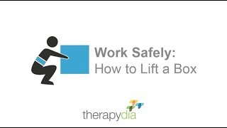 Work Safely How to Lift a Box [upl. by Anna-Diane]