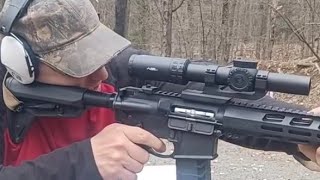 Primary Arms GLX 110x24 FFP  Speed Testing 1X Reticle [upl. by Ettolrahs]