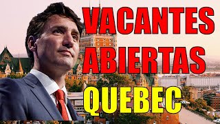 🚨YA ABRIERON MÁS DE 300 VACANTES EN QUEBEC CANADA PARA TODO EL MUNDO [upl. by Jeffrey]