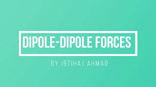 411 Dipole Dipole Forces in Urdu FSc Part 1 [upl. by Rowan]