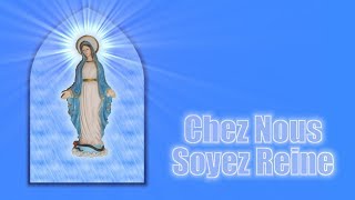 Chez Nous Soyez Reine Free CATHOLIC SHEET MUSIC amp LYRICS  FluteRecorder Cover [upl. by Vitus]