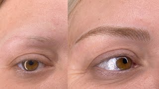 Microblading treatment by PMU Master Mersy [upl. by Notlil]