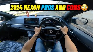 2024 Nexon Facelift Pros and Cons 🥵  New Tata Nexon drive [upl. by Nnayr]