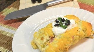 Creamy Chicken Enchiladas Recipe  RadaCutlerycom [upl. by Acirtap]