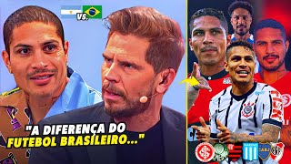 PAOLO GUERRERO FALOU DO FUTEBOL BRASILEIRO NA TV ARGENTINA [upl. by Nagard]