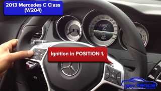 2013 Mercedes C Class W204 Oil Light Reset  Service Light Reset [upl. by Udenihc609]