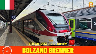 Cab Ride Bolzano  Brenner Brenner Railway  Italy train drivers view in 4K [upl. by Zenger]