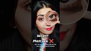 Worst Mascara Non Waterproof ❌ytshorts makeup [upl. by Solberg821]