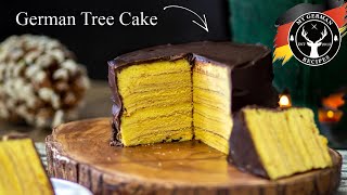 German Tree Cake  Baumkuchen ✪ MyGermanRecipes [upl. by Yehs]