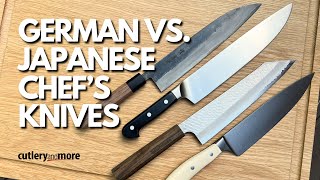 German vs Japanese Chefs Knives [upl. by Eonak]