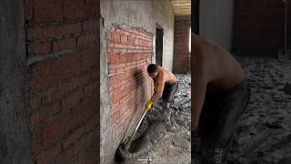 The Easiest Way To Plaster Walls shorts [upl. by Eentirb]