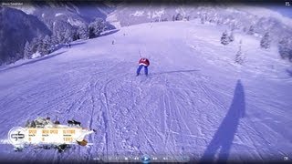 Ahorn die gesamte Talabfahrt 55 km in 7 min Mayrhofen Österreich Ski Snowboard Harakiri Vans [upl. by Cadman238]