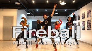 Fireball  Pitbull feat John Ryan  Easy Dance Fitness Choreography  ZIN™  Wooks Zumba® Story [upl. by Relyuhcs484]