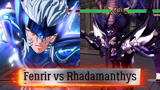 English sub Saint Seiya Soldiers Soul  Fenrir vs Rhadamanthys 5 Round [upl. by Pampuch]