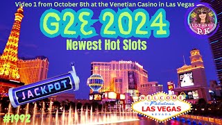 JACKPOT amp BIG BETS at 💰2024 G2E Convention at the Venetian Newest Hot Slots g2e venetiancasino [upl. by Kreager534]