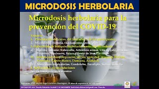 CURSO GRATUITO MICRODOSIS HERBOLARIA 11 ABRIL 2020 PARTE 2 [upl. by Eta]