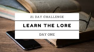 Learn the Lore  21 Day Challenge  Day 01  Echtra Condla [upl. by Meda]