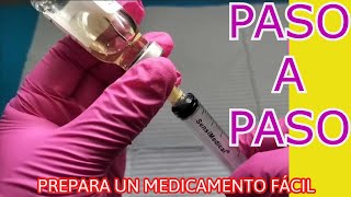 ✅CÓMO PREPARAR y DILUIR un MEDICAMENTO PASO A PASO✅ [upl. by Phylis]