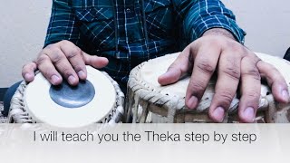 Keherva Theka lesson how to play professional style dugun fast kehrva on Tabla in hindi amp english [upl. by Alyacim]