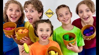 Learn Preschool Words Pretend Play Fruits and Vegetables with Sign Post Kids [upl. by Mazurek633]